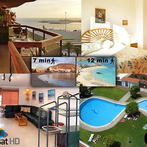  Apartment Jardin Canario Primera Linea De Playa Spain